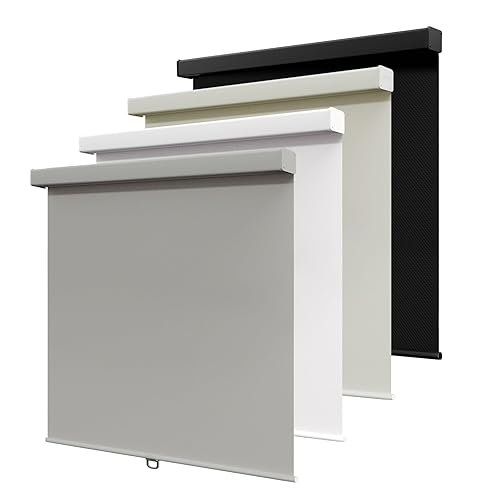 Amgo Blackout Roller Window Shades, Free-Stop Cordless Roller Shades, Easy