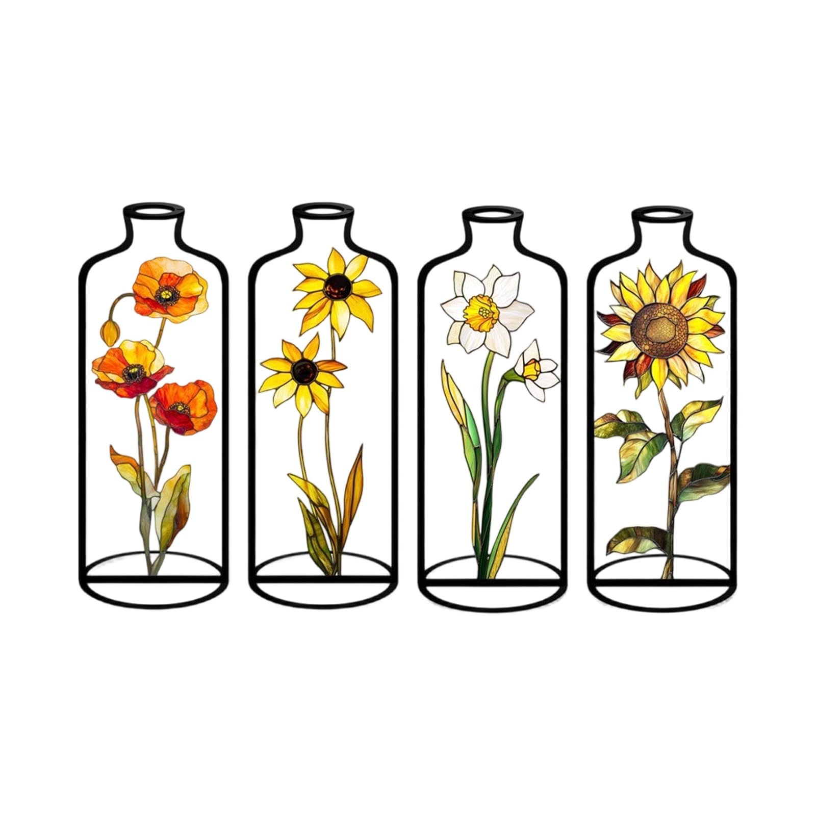 Of 4 Acrylic Vases with Intricate Hollow Out Designs Perfect for Living Space Decors Floral Arrangements Holder Desktop Flower Vases
