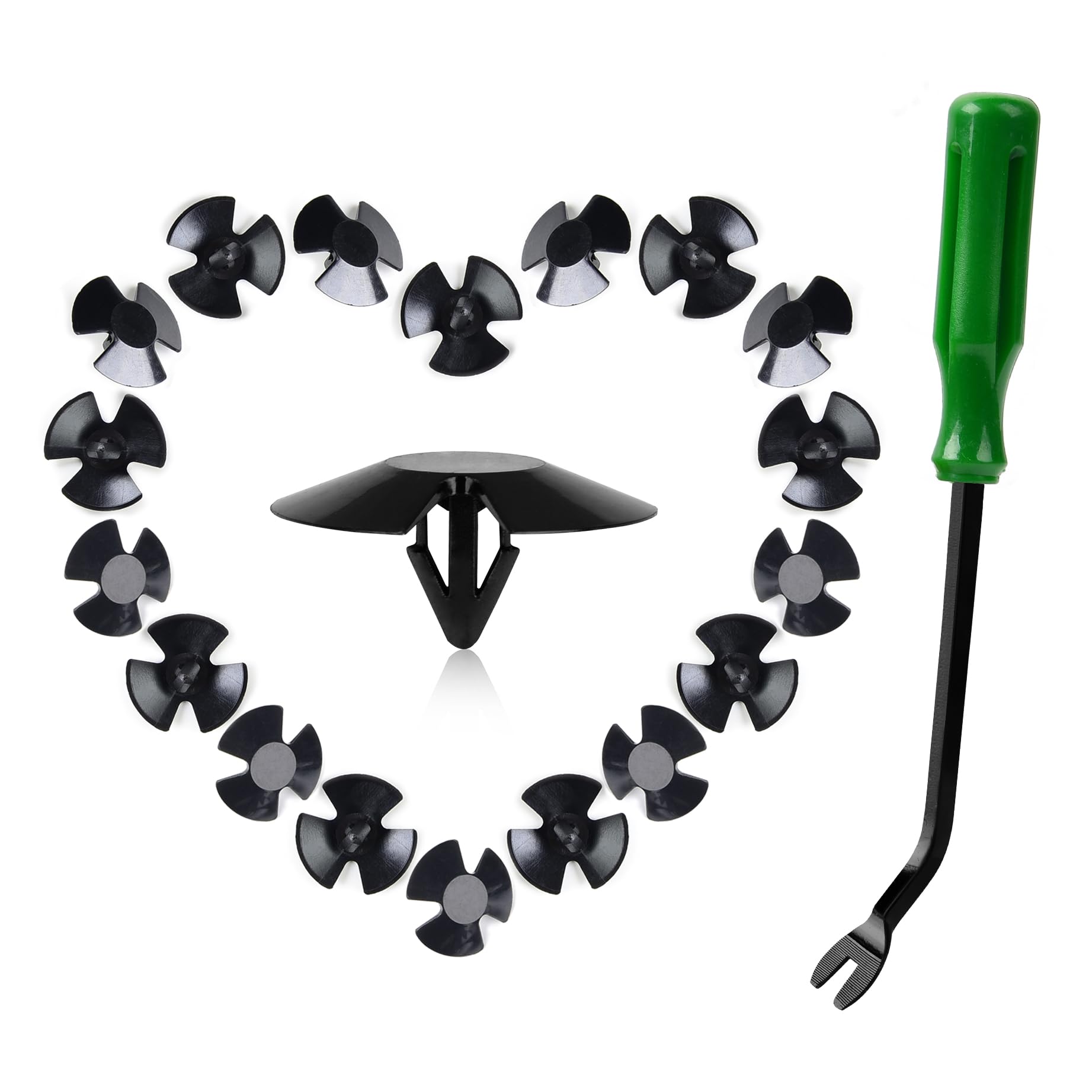 Car Hood Insulation Retainer Clips 30Pcs Automotive Push Pins Replace OEM 4878883Aa Lh Lhs for Dodge Ram Jeep