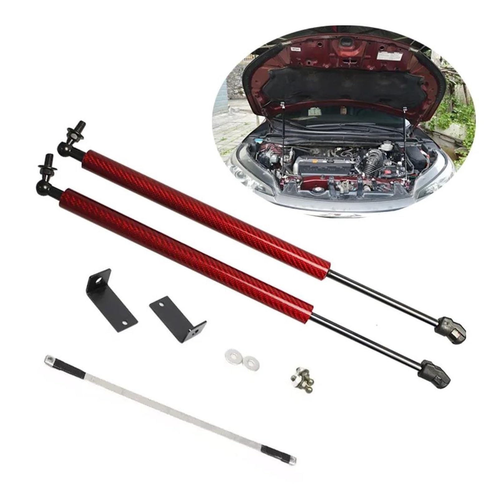 Motorhauben-Streben Für Honda CR-V 2012-2016 - Gasdruckfedern Schwarz