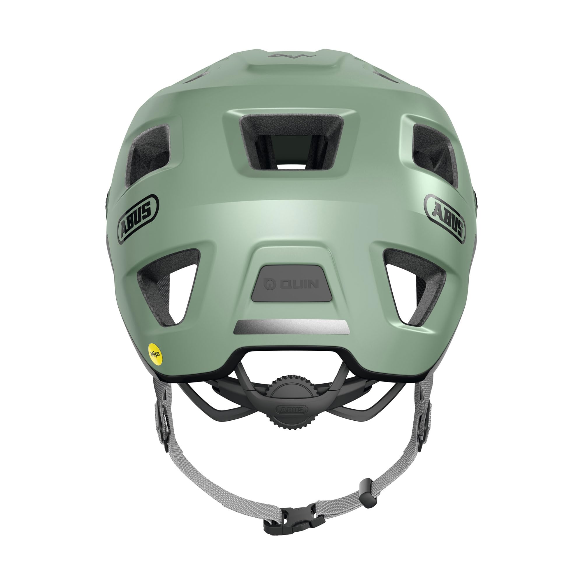 ABUS Casco MTB MoDrop MIPS, Verde, S para Ciclismo | Casco de bicicleta con protección MIPS, sistema ajuste Zoom Spin, con abertura para coleta