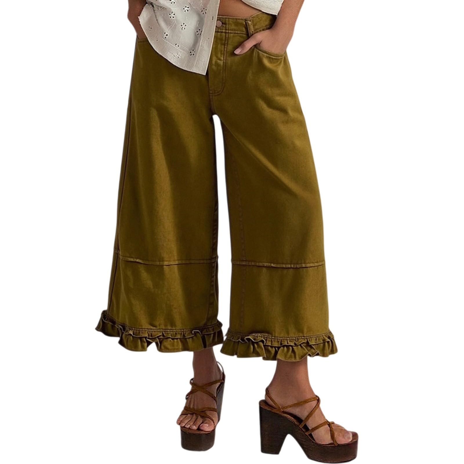 Jeans Larghi Donna Vita Bassa Jeans Vita Alta Leggeri Curvy Pantaloni Baggy Gamba Larga Casual Moda Pantaloni Denim Elasticizzati Larghi Tempo Libero Y2k Pantalone Comodi Eleganti Push Up