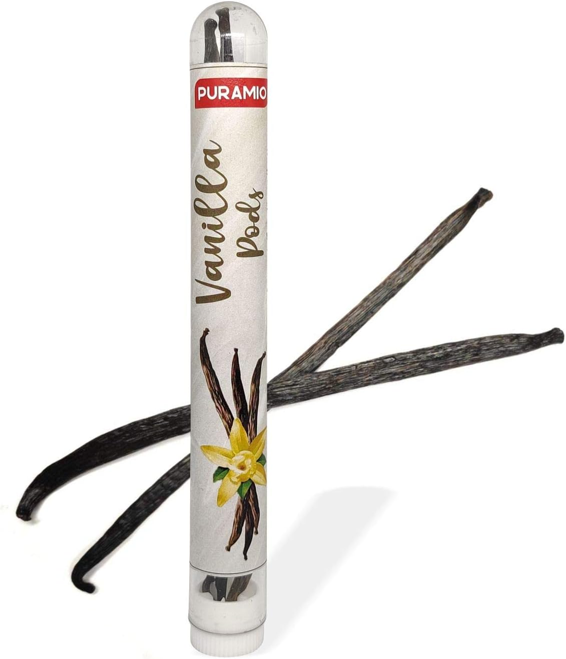 Puramio Vanilla Pods (100% Natural & Pure), 2 Pods - [5 to 7]g