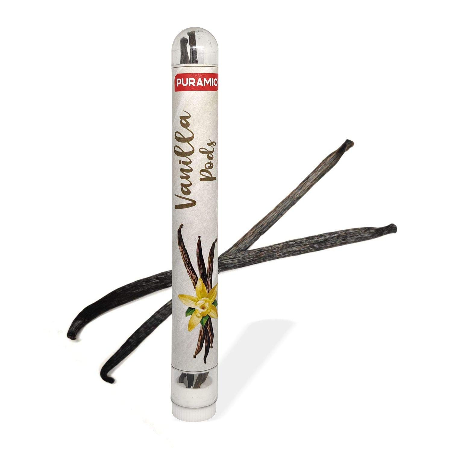Puramio Vanilla Pods (100% Natural & Pure), 2 Pods - [5 to 7]g
