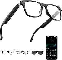 AI Smart Glasses with ChatGPT: 164-Language Translation, Photochromic Lenses, Music, Calls & UV Protection for Men & Women