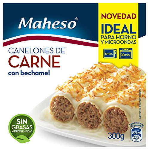 MAHESO canelones caseros de carne con bechamel bolsa 300 gr