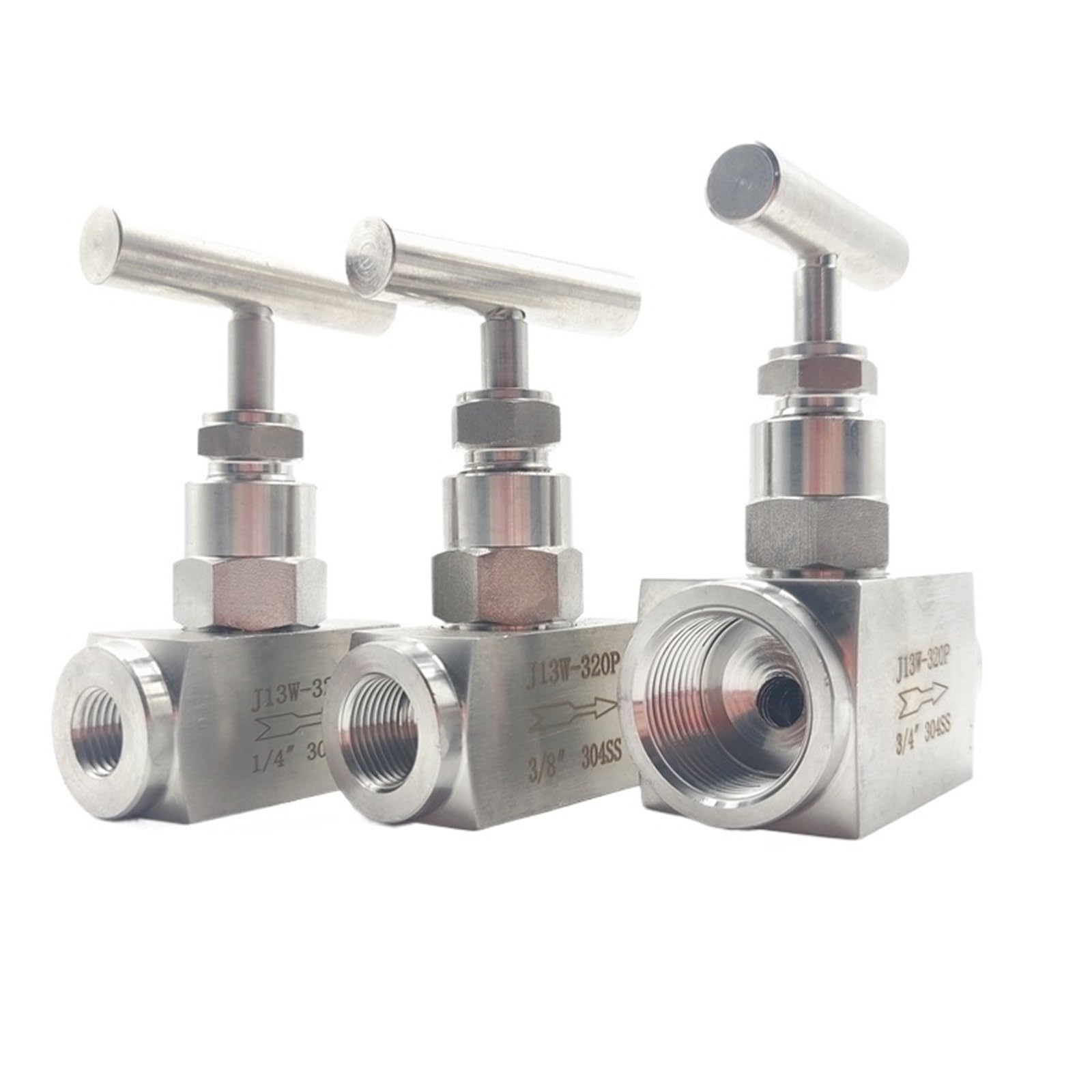 Vanne à aiguille J13W-320P 1" NPT en acier inoxydable pour haute pression
