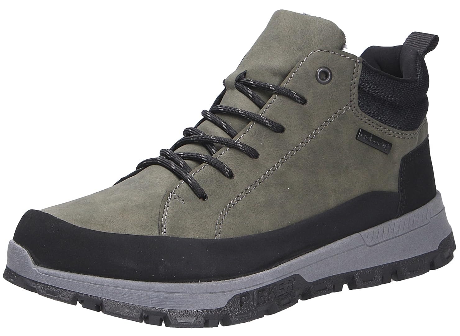 Rieker Men's 35508 Lace-Up Boots, Green, 45 EU, Green, 10.5 UK