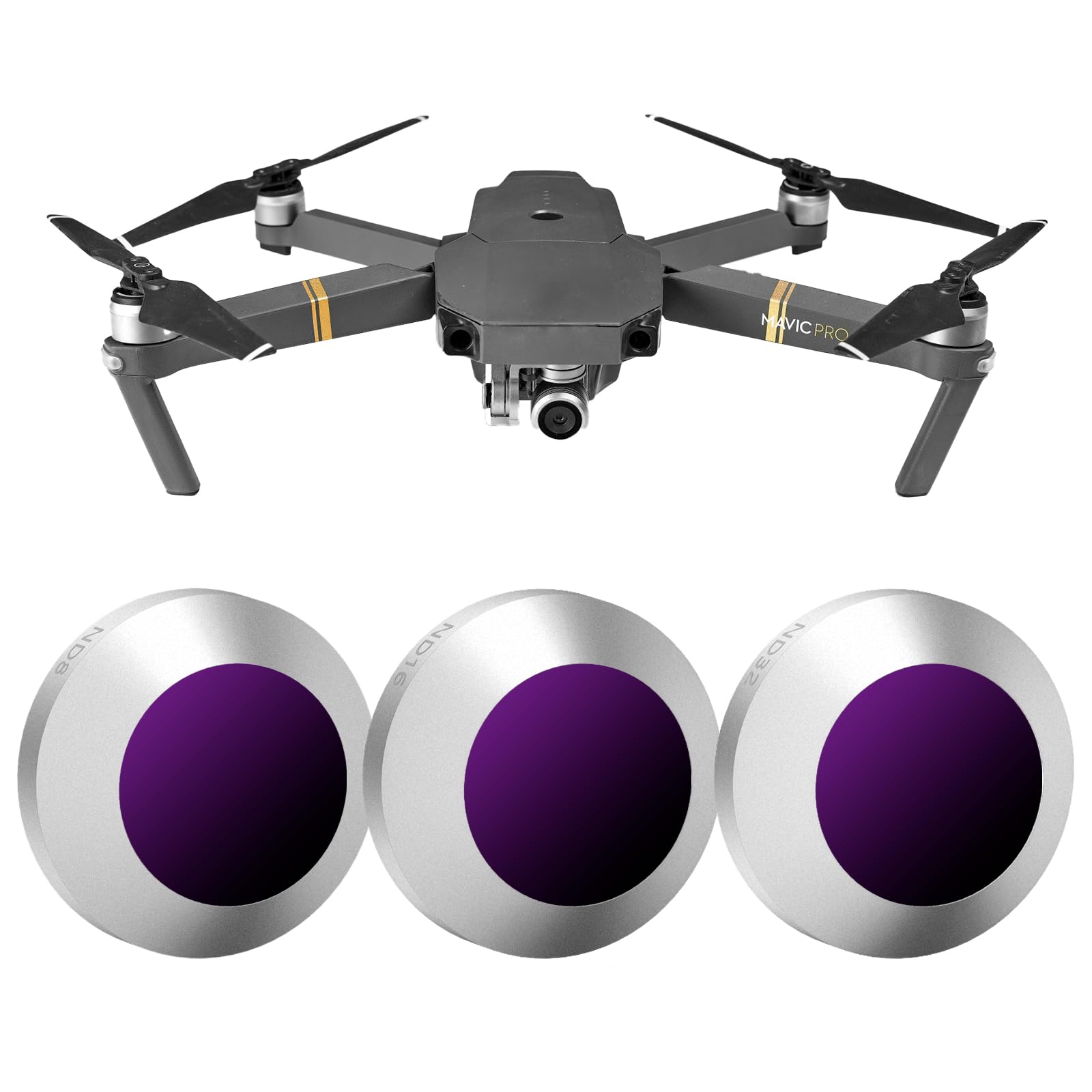 Amazon | DJI Mavic Pro NDフィルター,高透過率 光量調節可能 3点
