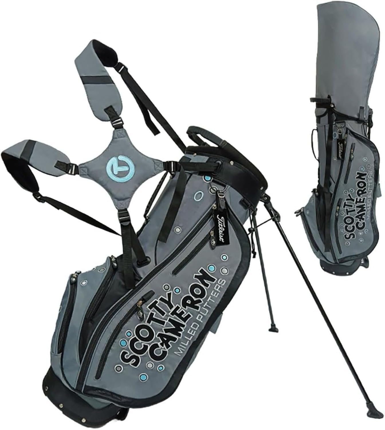 ゴルフキャディバッグ 軽量 スタンド付き 多機能ゴルフヘッドブラケット 防水 厚みのあるベース 頑丈で安定感があります 6 分割大容