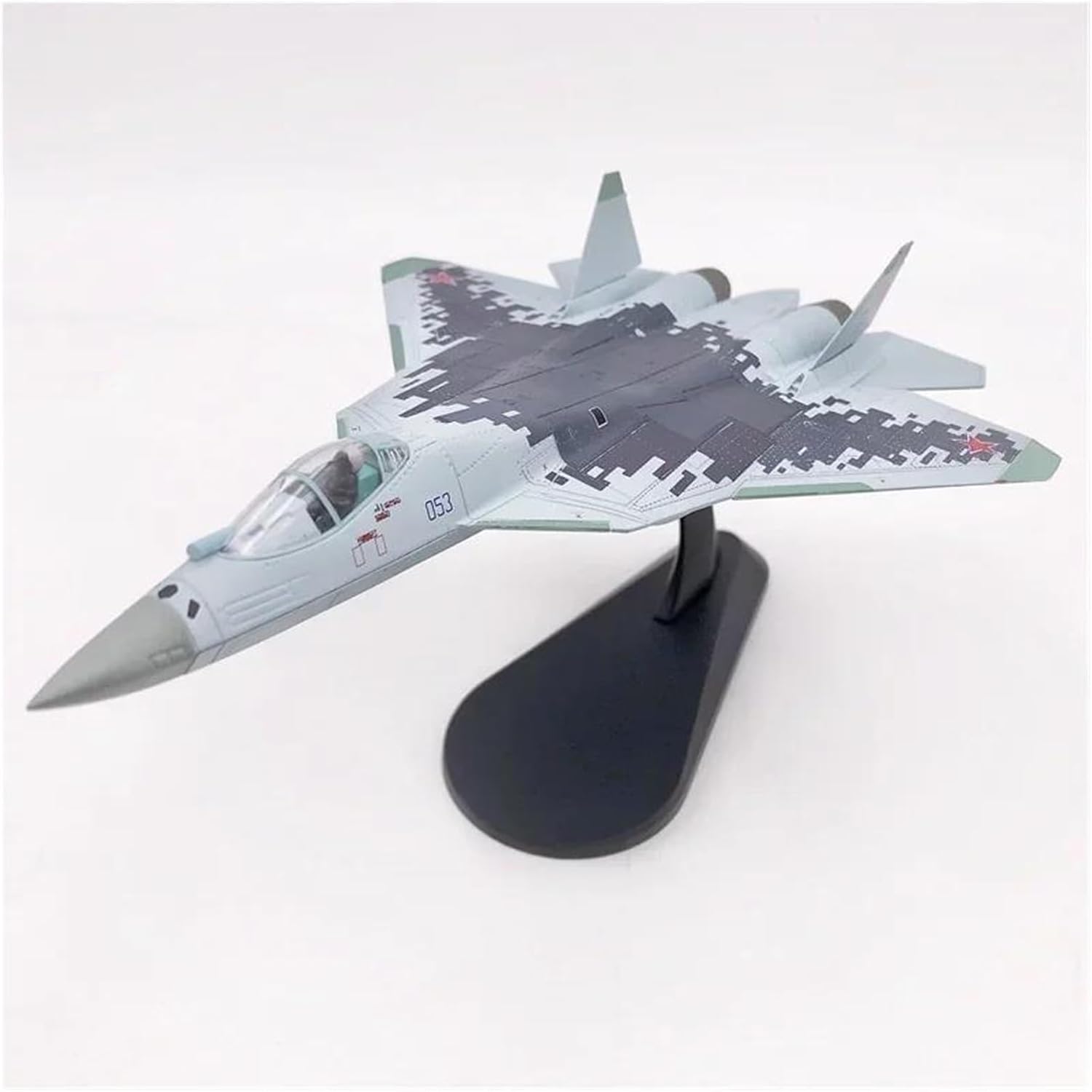 Diecast Metal 1 100 Scale for Su-57 ReplicaAir FighterFinished Aircraft Model Toy Adult Hobbies Souvenir Hobby Playgame Kit