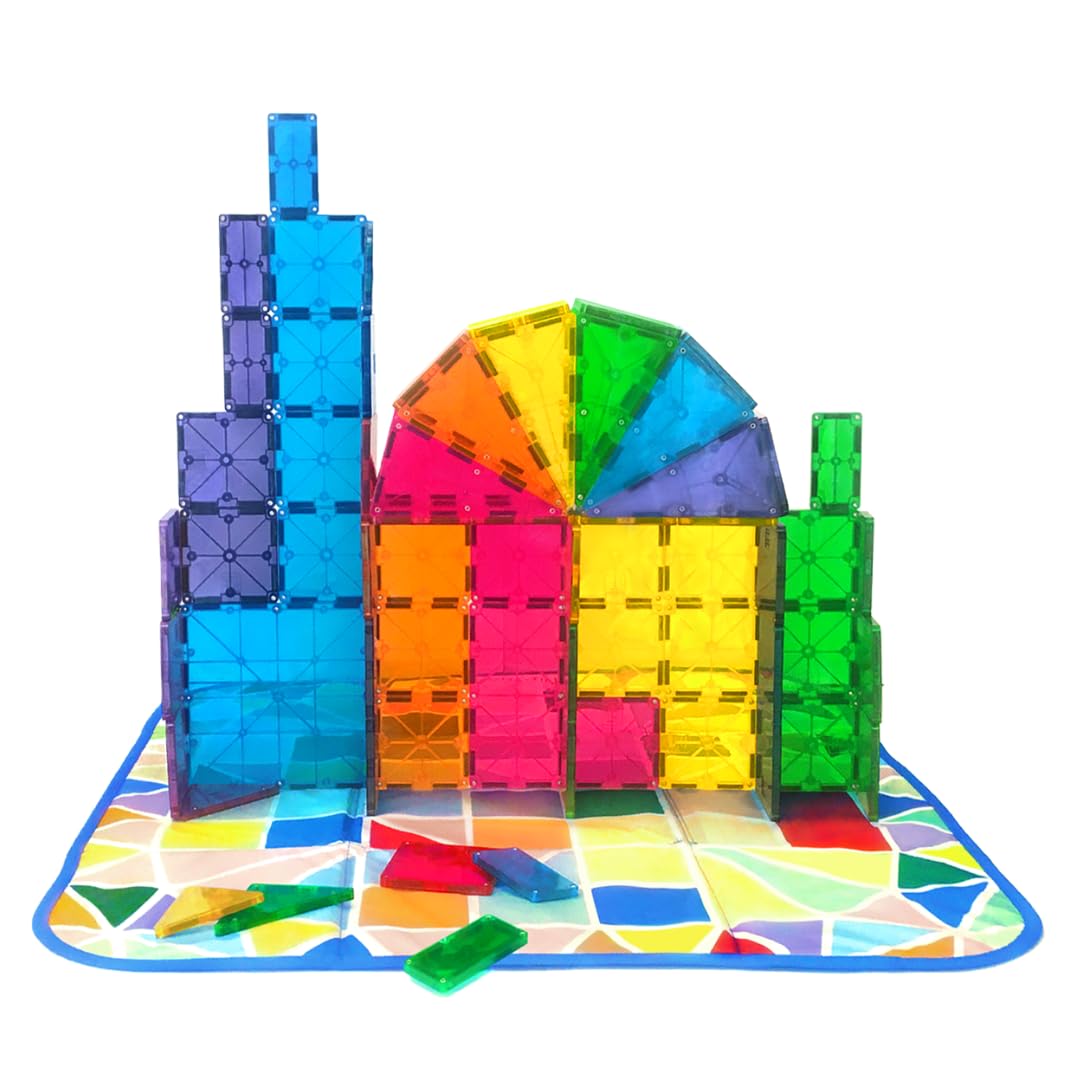 MAGNA-TILES Storage Bin Bundle 84-Piece Magnetic Construction Set, The ORIGINAL Magnetic Building Brand - Image 7