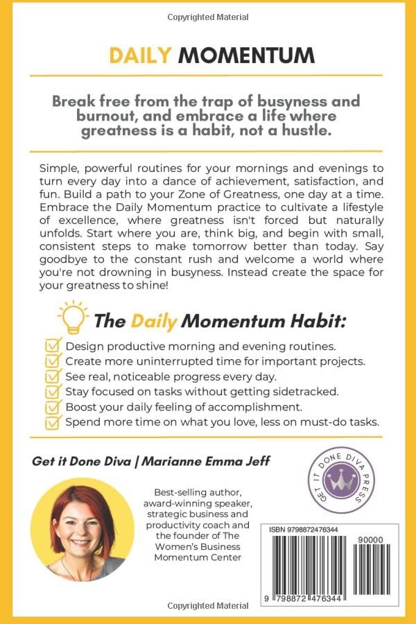 Vista 2 de Daily Momentum How to Break Away From Busyness and Shift From Good to Great