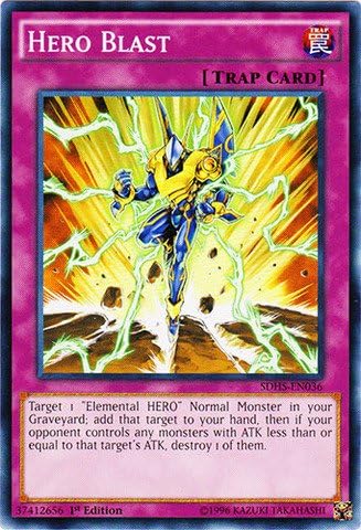 YU-GI-OH! - Hero Blast (SDHS-EN036) - Estructura de la cubierta Hero Strike - 1 Edición - Común