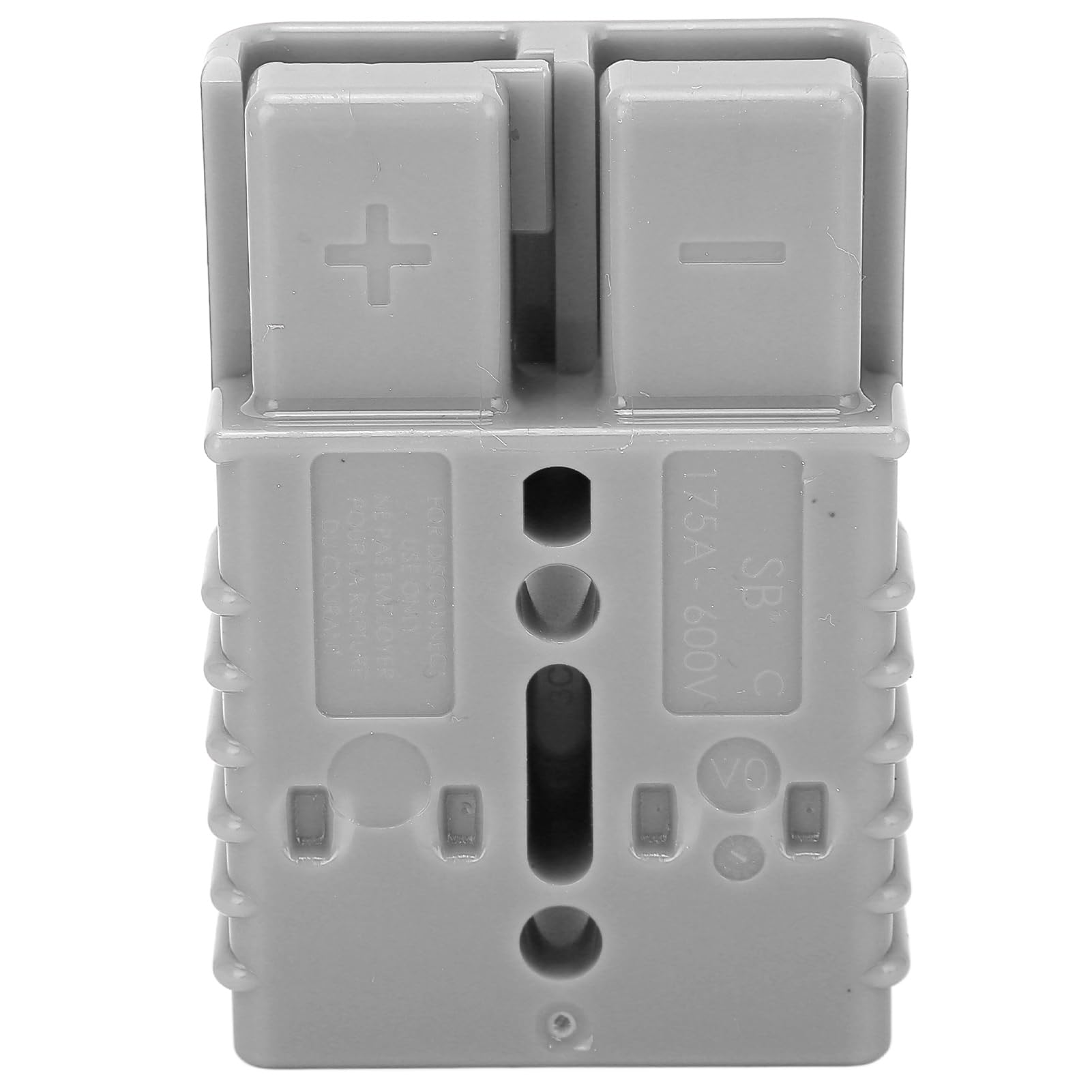 SB175A Connecteur de batterie avec terminal, câble de batterie, connecteur rapide 175 A 600 V, connecteur robuste pour chariots élévateurs et bateaux, matériau (gris)