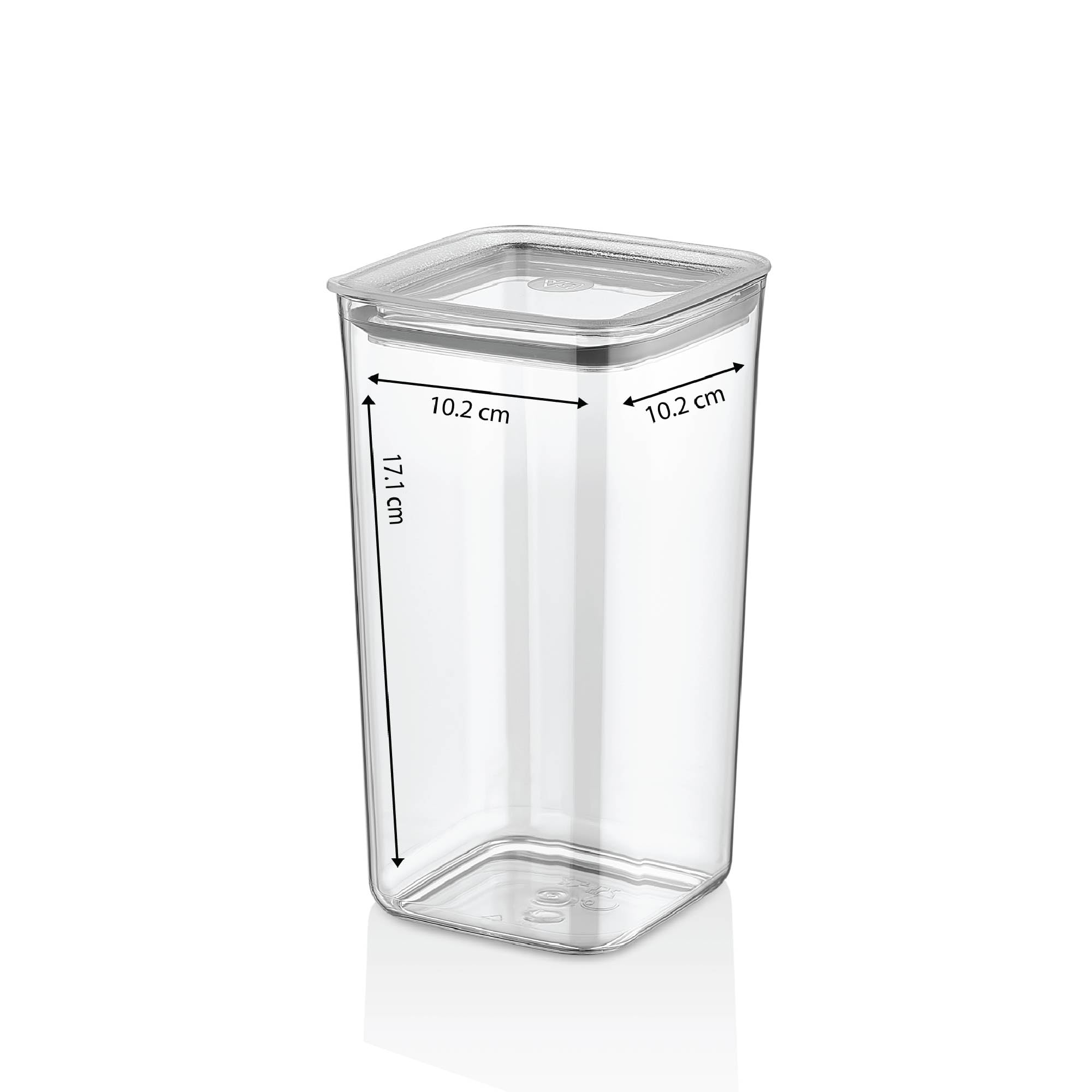 Vip Ahmet Juego de 12 recipientes herméticos para cocina y despensa, sellado al vacío, sin BPA, para cereales, harina, pasta y especias, 1,2 l