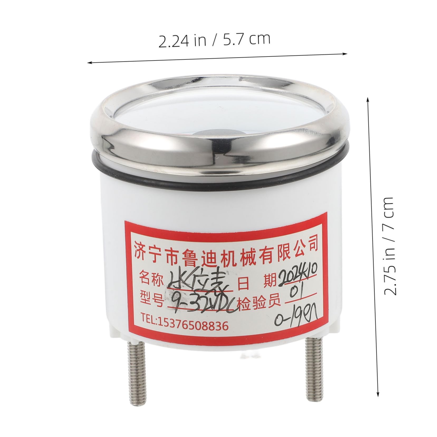 Wasserstandsanzeiger Messanzeige 52mm Edelstahl Rund für Wassertank