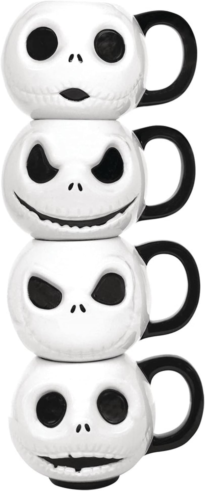 Monogram Jack Expressions Ceramic Mug Set of Four, Multicolor, One Size(73305)