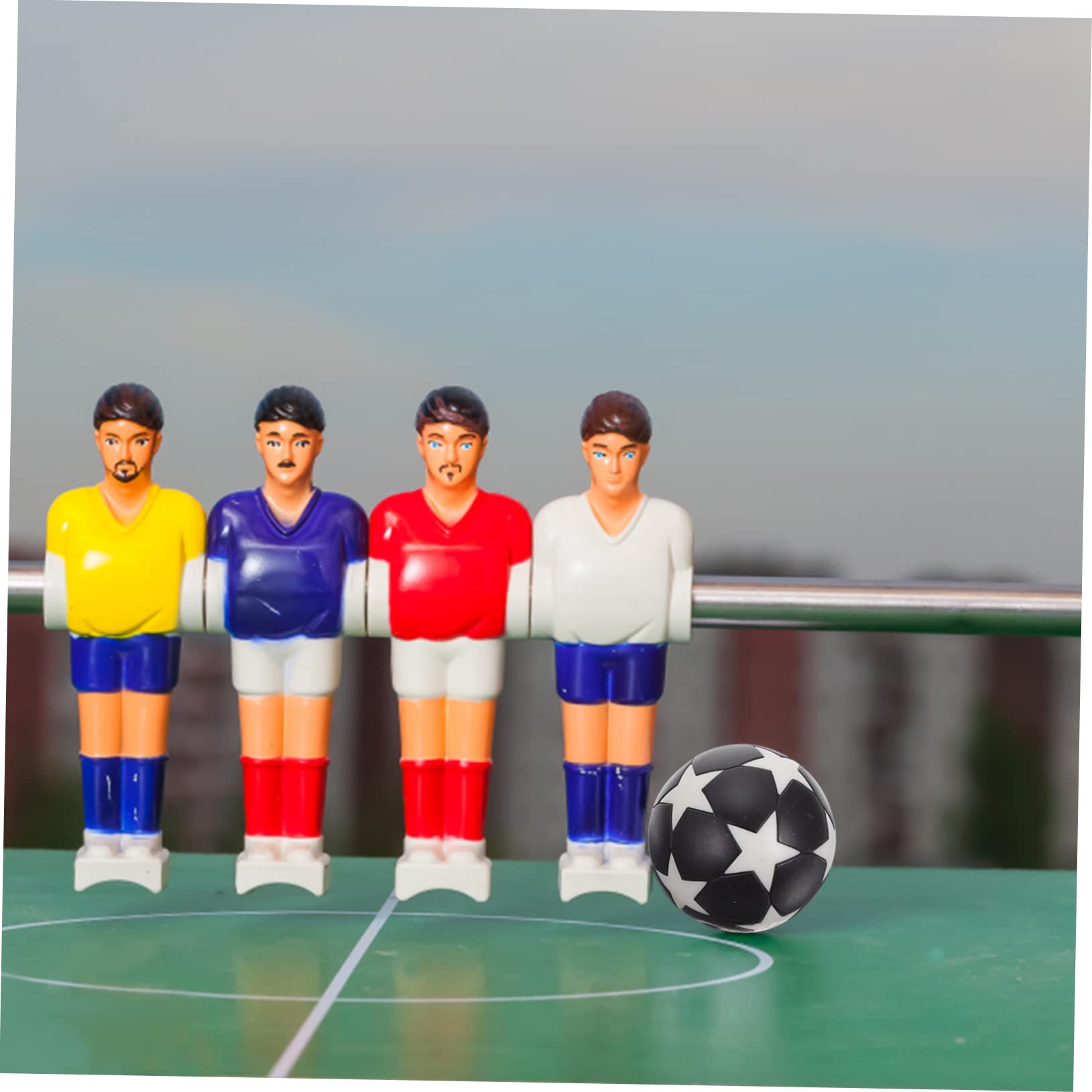 POPETPOP Set of 18 Replacement Plastic Footballs Star Design Perfect for Table Football Games