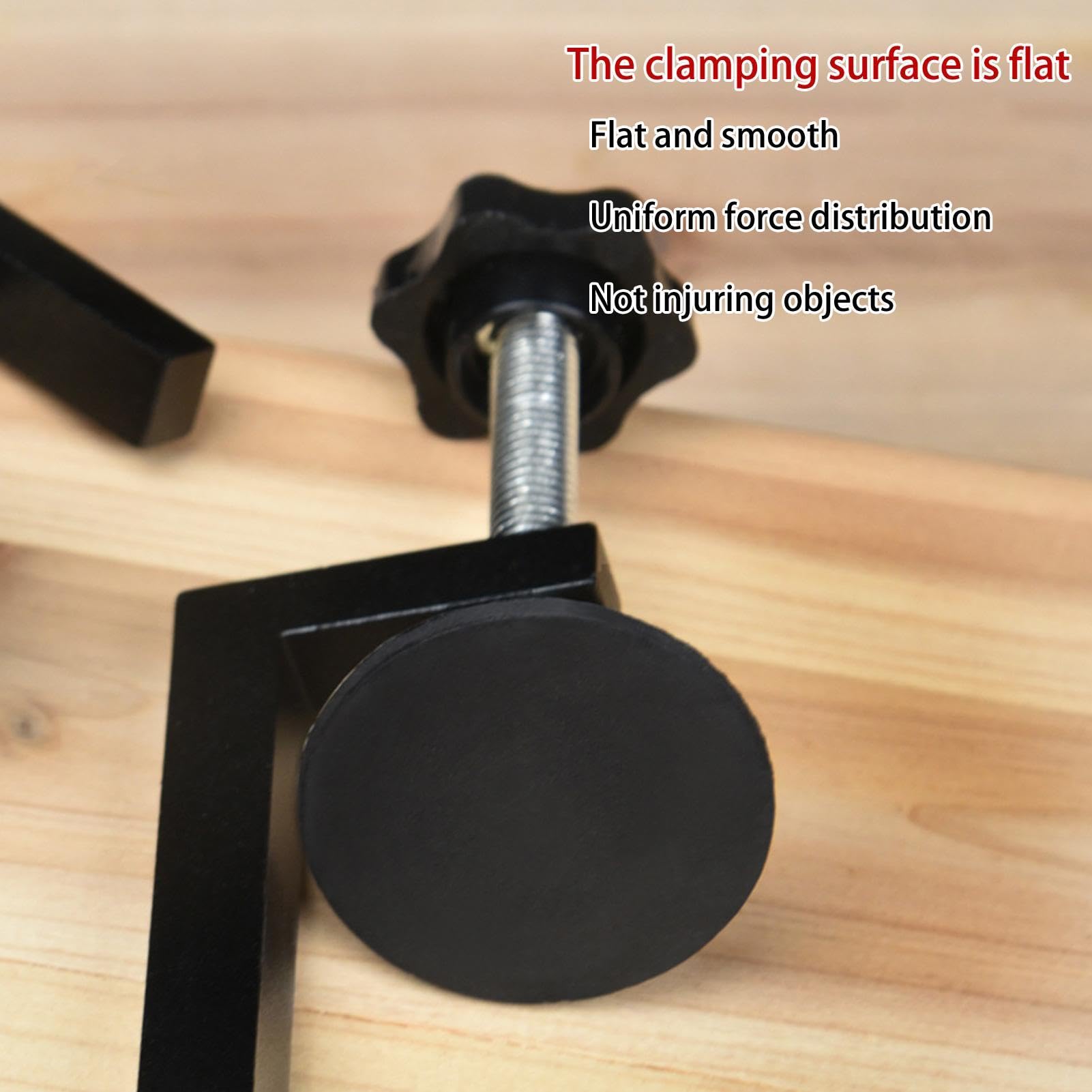 Wood Working Clamps | Heavy Duty Steel Hand Screw Clamp | Portable and Smooth Carpentry Clamping Device for Mitre Saws