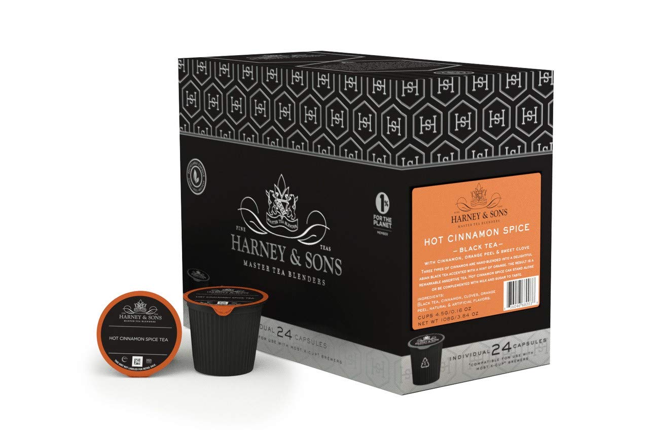 Harney and Sons Hot Cinnamon Spice Tea Capsules, 24 Count