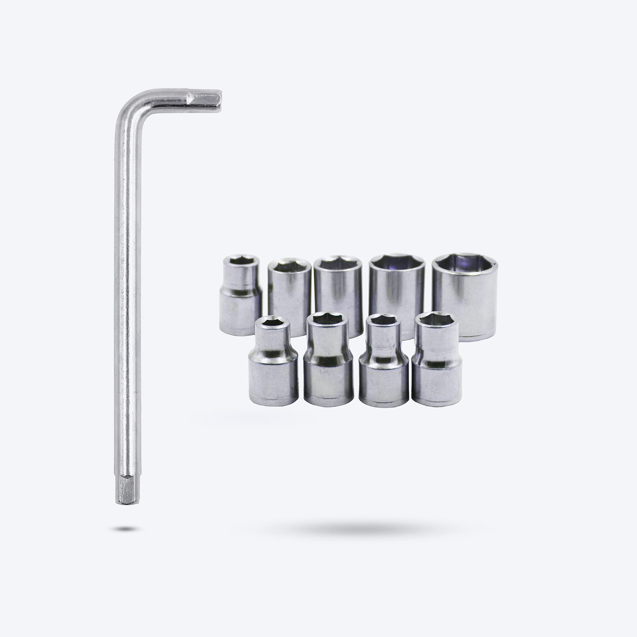 Hillgrove SCS 10Pcs Hex Socket Spannar Set with Carry Box for Automobiles/Bike/Car Repair Tools Kit Socket Set (Pack of 10) (B09GF64NCD) Amazon Price History, Amazon Price Tracker