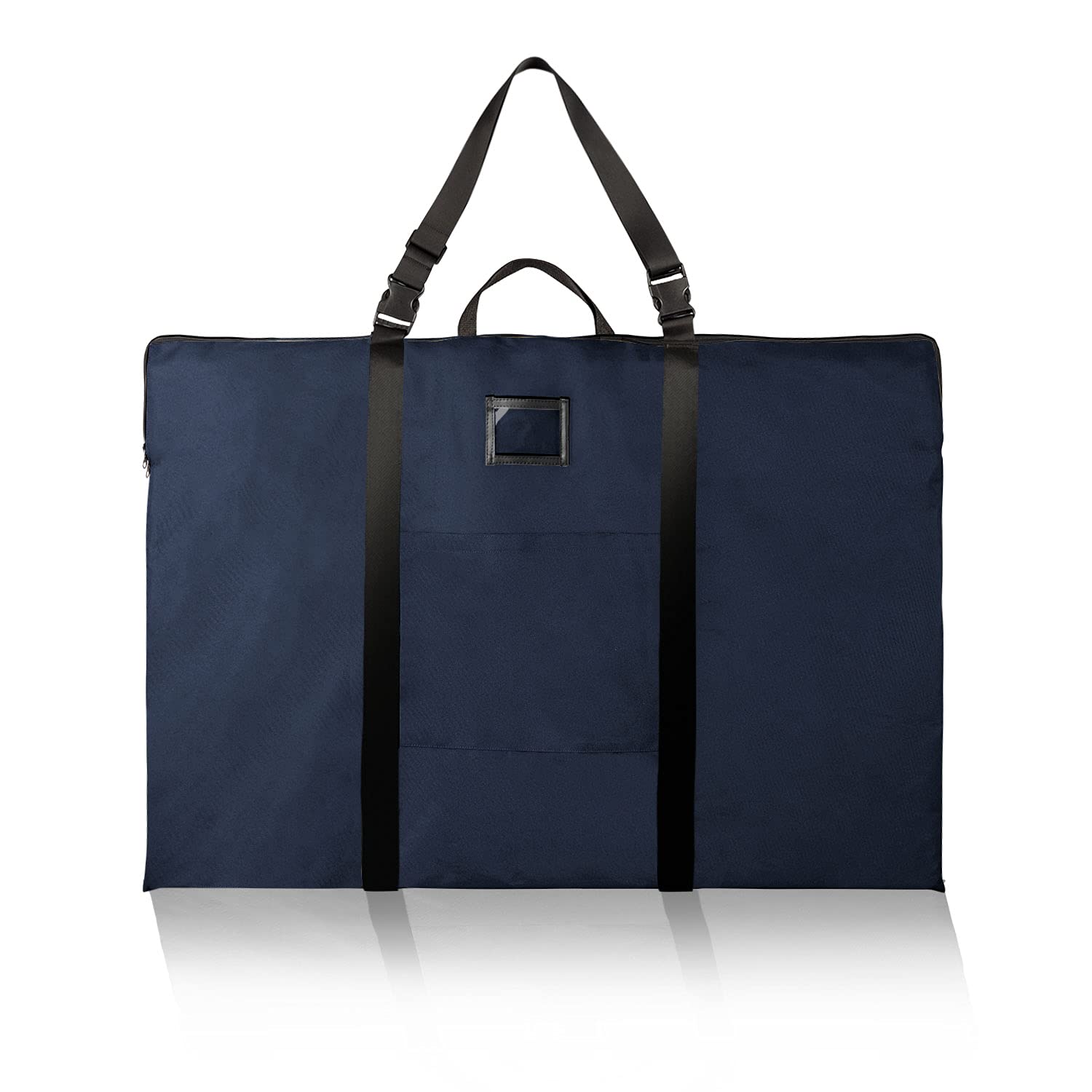 BERYA Large Size Art Portfolio Bag with Nylon Shoulder, 24 x 36 inches Light Weight Poster Storage Bag Board Holder with Handle and Zipper for Poster, Sketching and Drawing