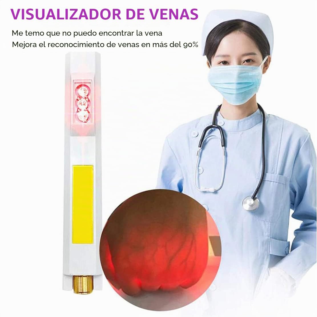 Buscador De Venas, Visor Portátil De Venas Infrarrojas, Dispositivo De Visualización Para Enfermeras, Familia, Clínicas, Instrumento Eléctrico, Detector De Iluminación De Venas Para Adultos Y Niños