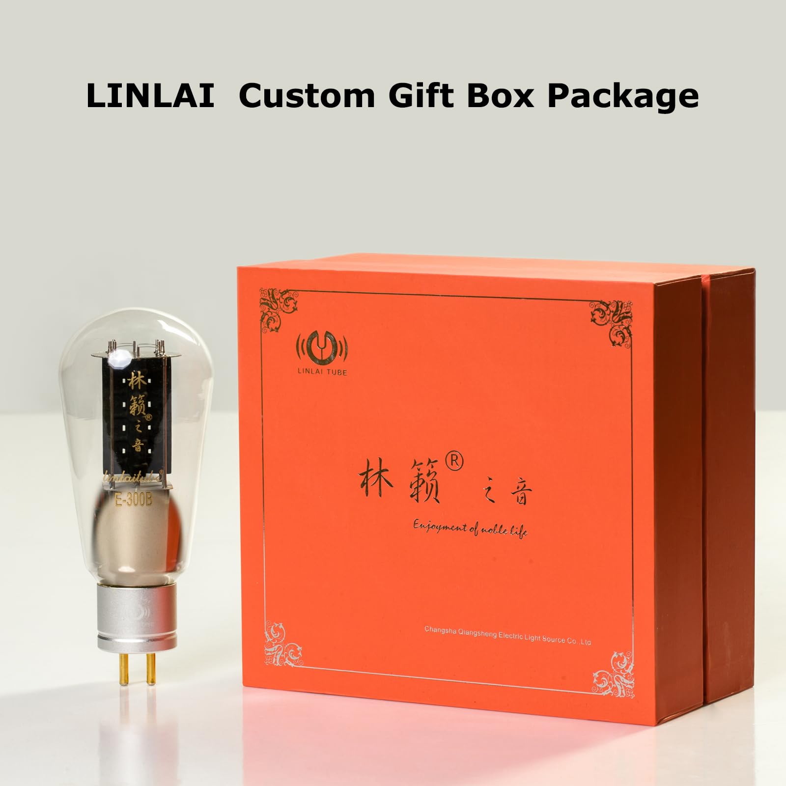 LINLAI E-300B 1 Pair 300B Elite Vacuum Hifi Valve Electronic Tube for Class Pairing Audio Amplifier Replaced 10W Power Amplication (E-300B 1pair)