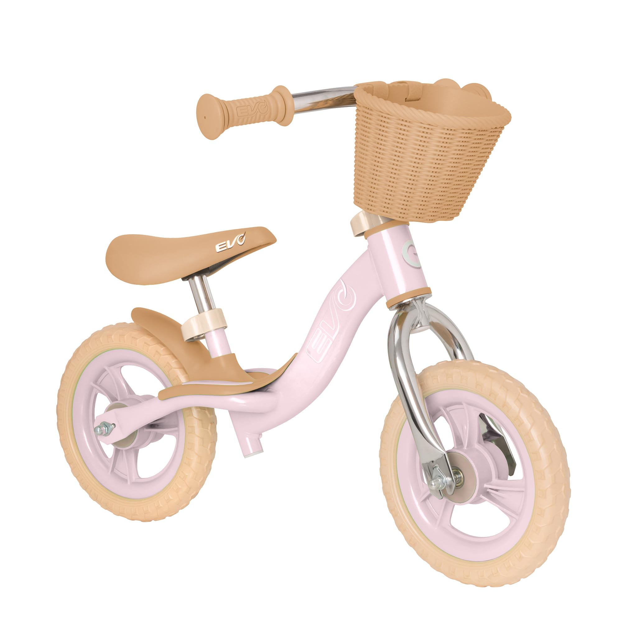 Evo Childrens 10" Glider Balance Bike | My First Toddler Bike | Lightweight Kids' Balance Bike, Walking, Training | Toddler Training Bicycle 2+ (Pink)