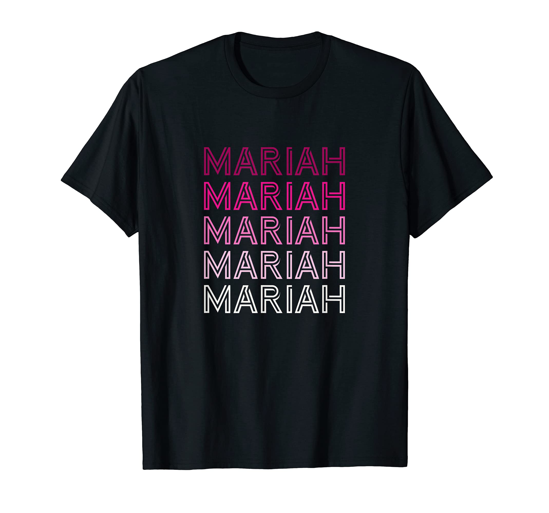 Your Retro Name ClothingRetro Style Mariah Pink Ombre Name T-Shirt