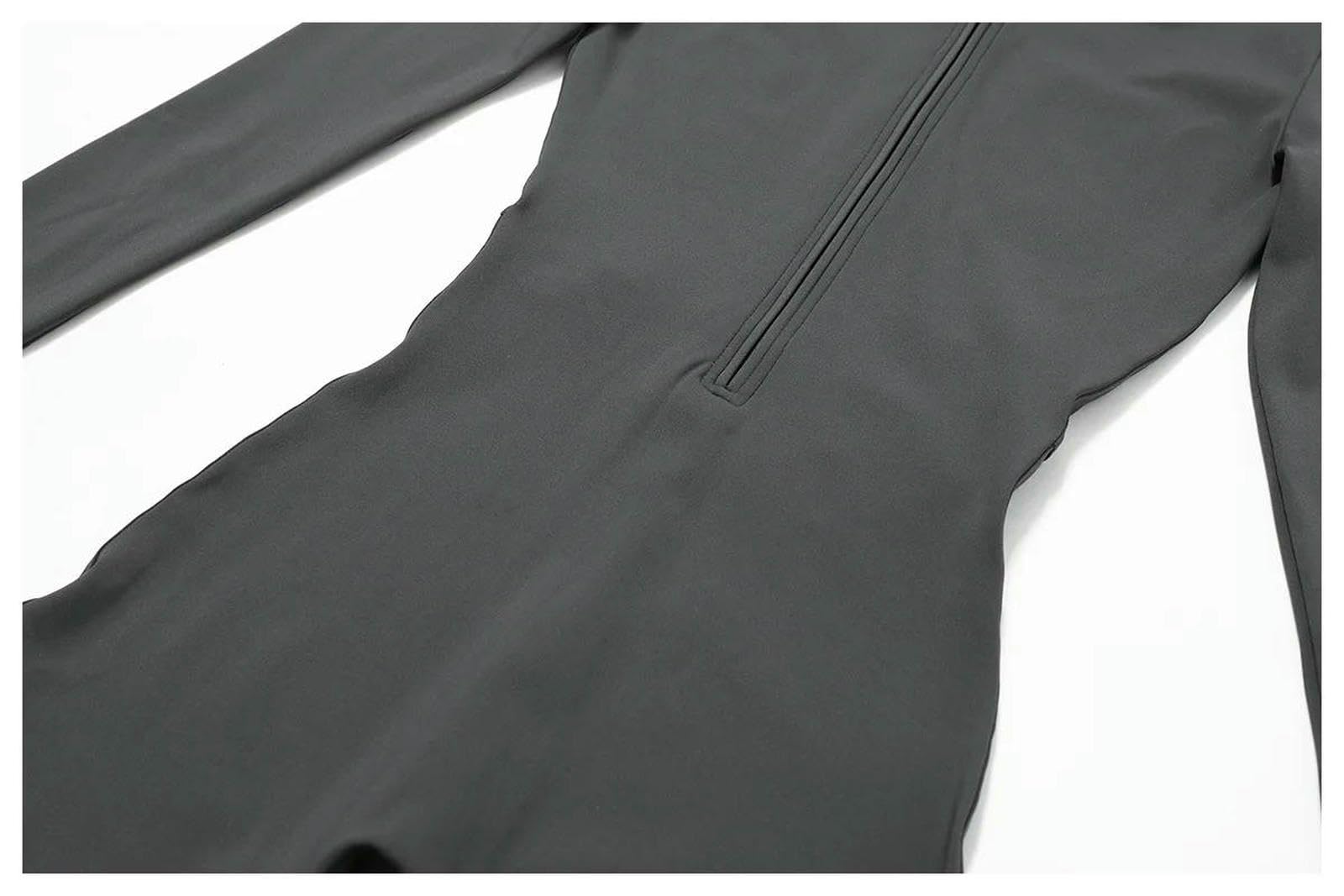 QTANZIQI Shapewear Zipper Flotte à Ajustement Fleep Yoga JumspSuit Outdoor Body Chaud Chaud Collants sans Couture