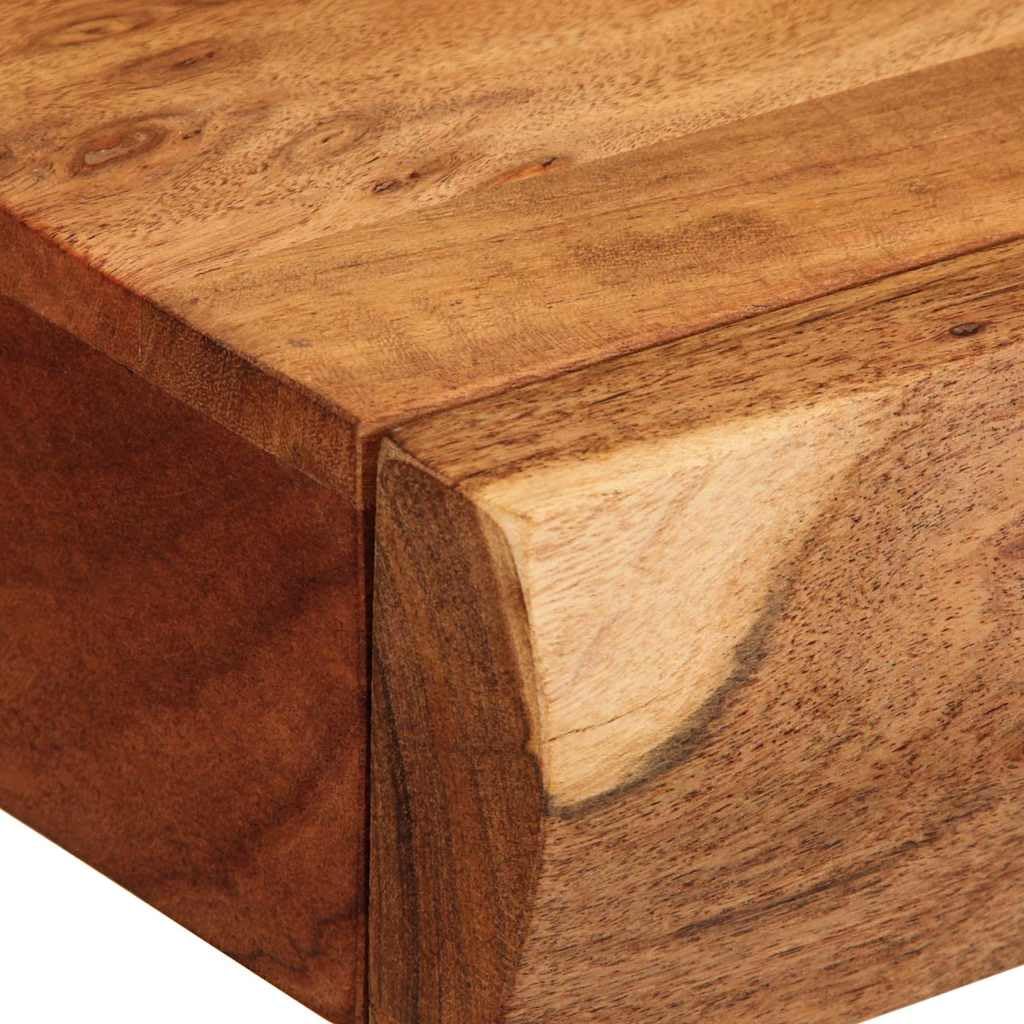 vidaXL Étagères murales 2 pcs 40x17x8 cm Bois Massif d'acacia, étagère Flottante, étagère de buanderie, étagère pour CD, étagère Murale d'exposition