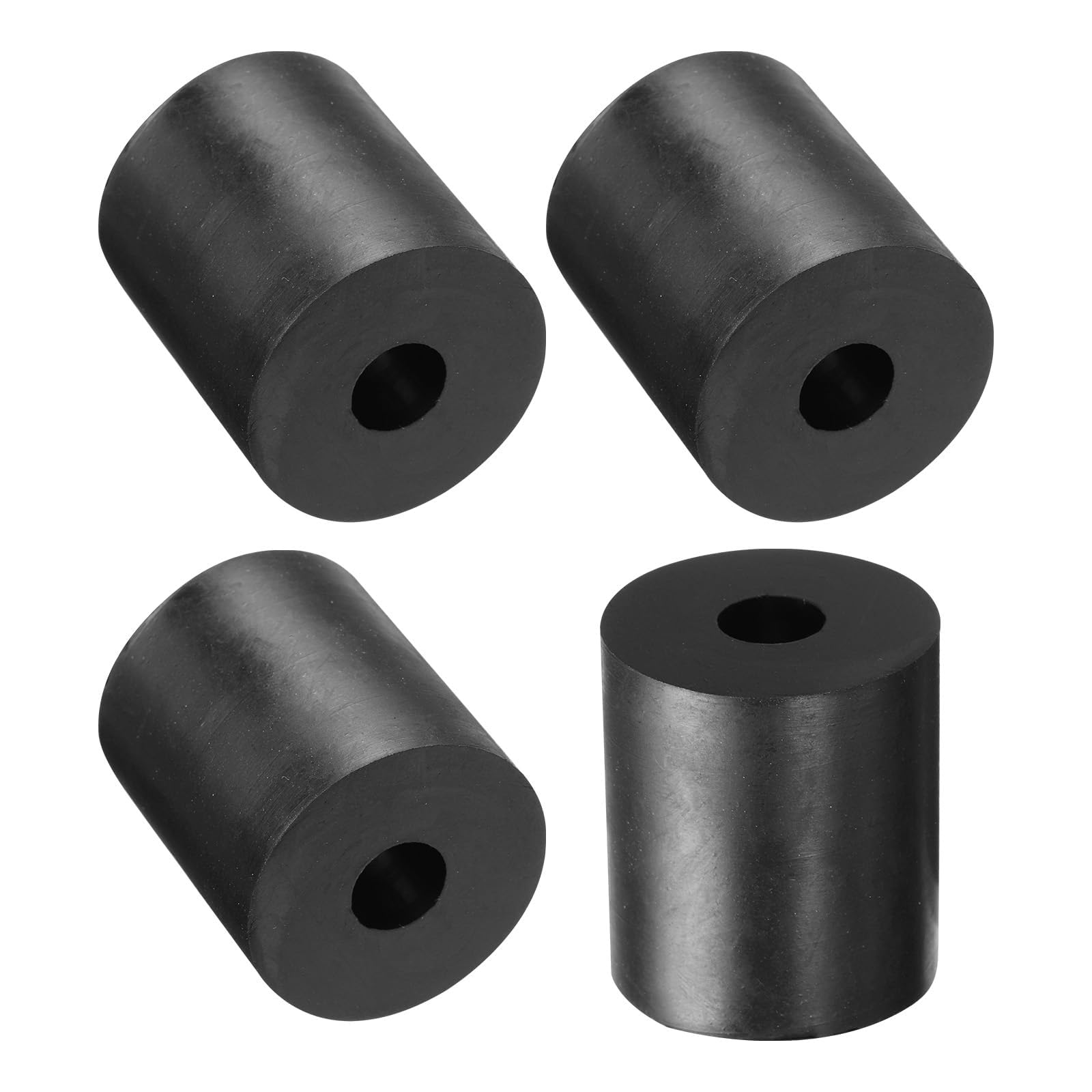 TA-VIGOR 4Pcs Rubber Spacers 30 mm OD 10 mm ID 35 mm Height – Round Anti-Vibration Rubber Bushings, Thick Isolation Washers and Damping Pads for Furniture and Industrial Equipment