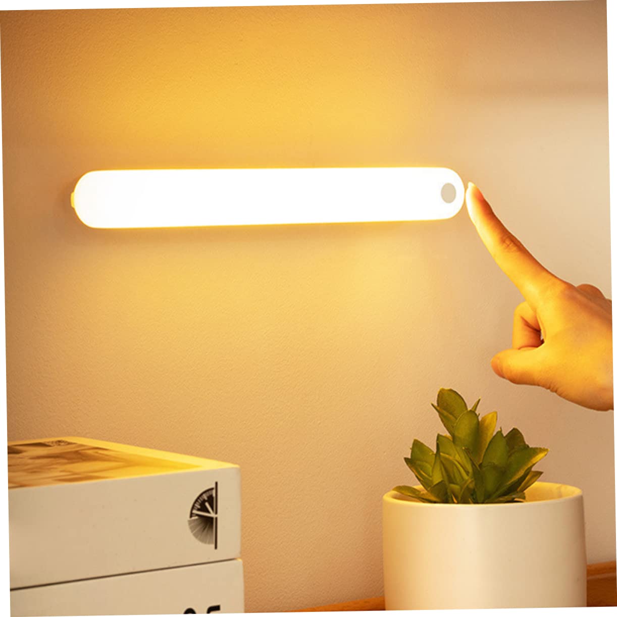 QYYZTQY Lampada da Allattamento Luce Notturna Portatile Batteria al Litio Luci notturne a LED Bianche sensibili alla Luce per armadietti per Bambini