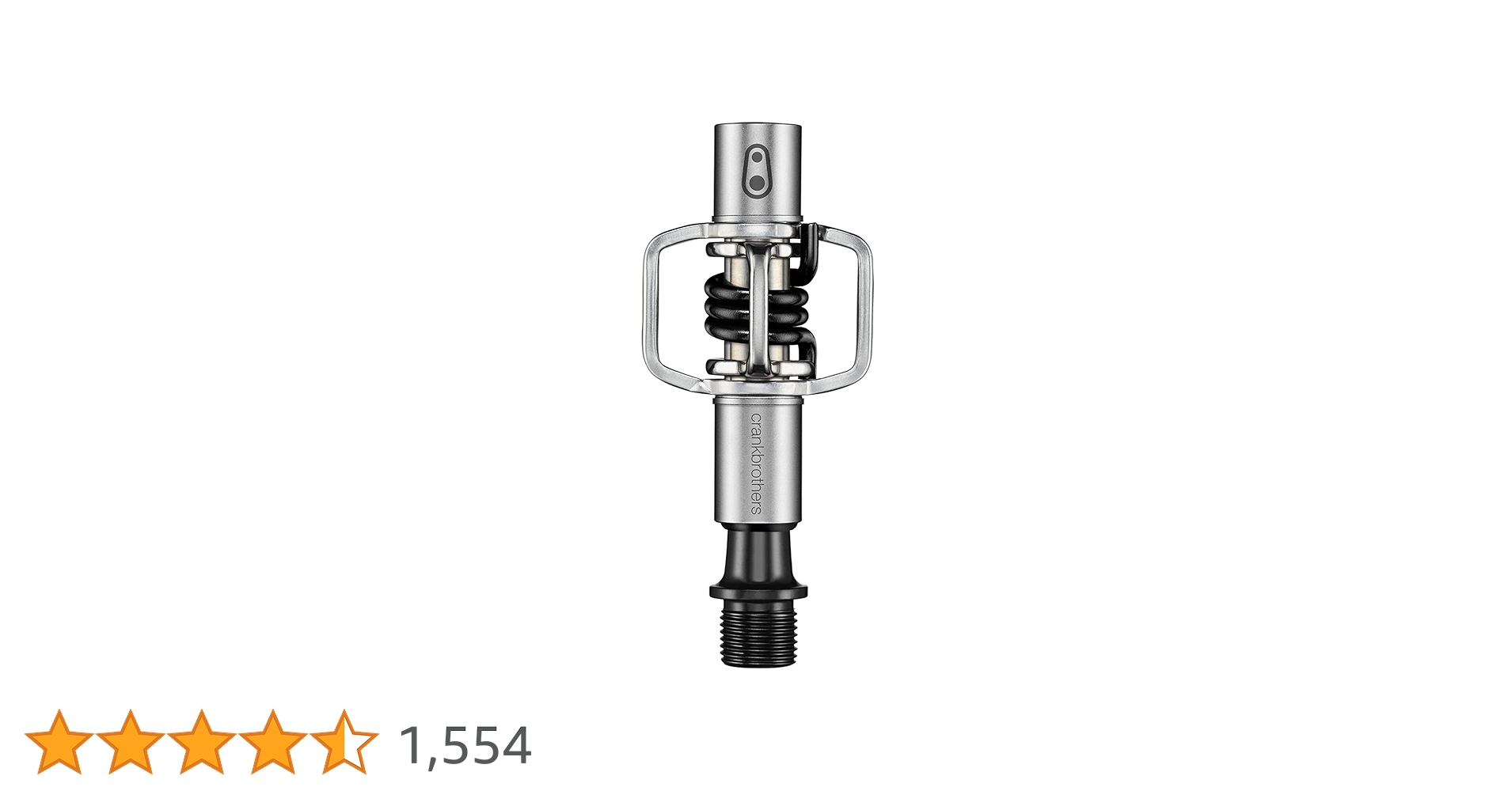Crankbrothers Eggbeater-1 Pedals, Silver with Black Spring