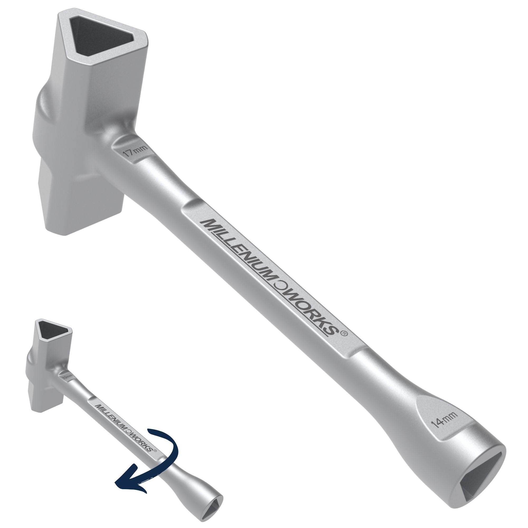 3-in-1-Dreikantschlüssel : 17mm (M10), 19mm (M12), 14mm | Universal pollerschlüssel dreikant für absperrpfosten | Pfostenschlüssel, Feuerwehrschlüssel | 3 kant schlüssel | Parkpfosten Schlüssel