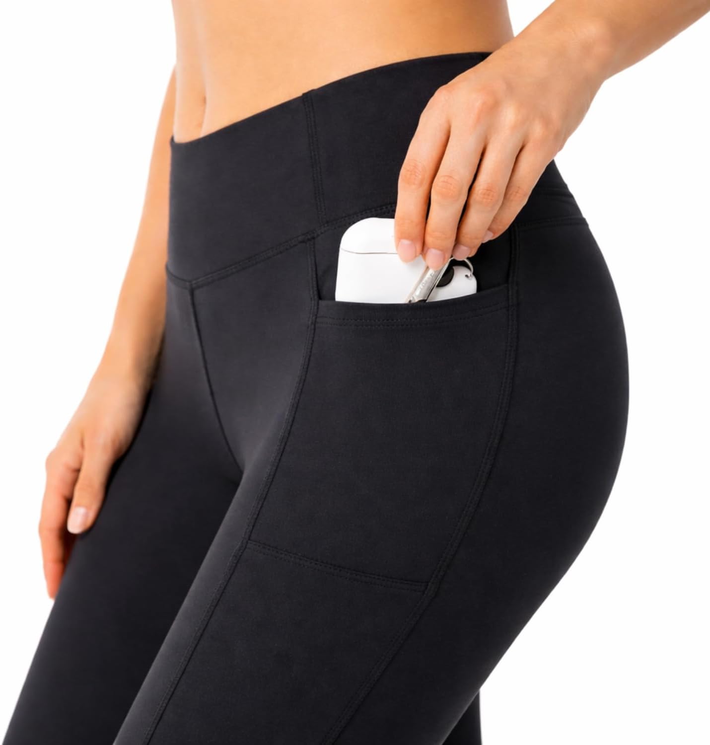 High Waisted Leggings for Women with Pockets – 7/8 Length Yoga Leggings, Tummy Control, Soft 4-Way Stretch Workout Pants