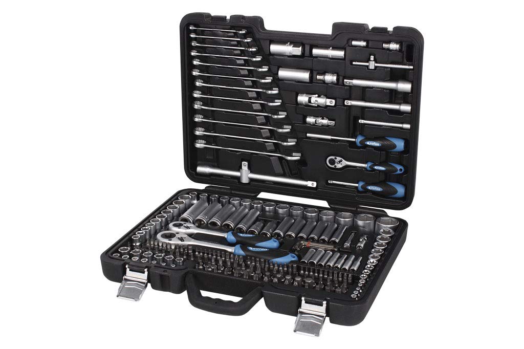 MALETIN 218 PCS PROFESIONAL 1/2", 3/8" Y 1/4" - Unid: 1