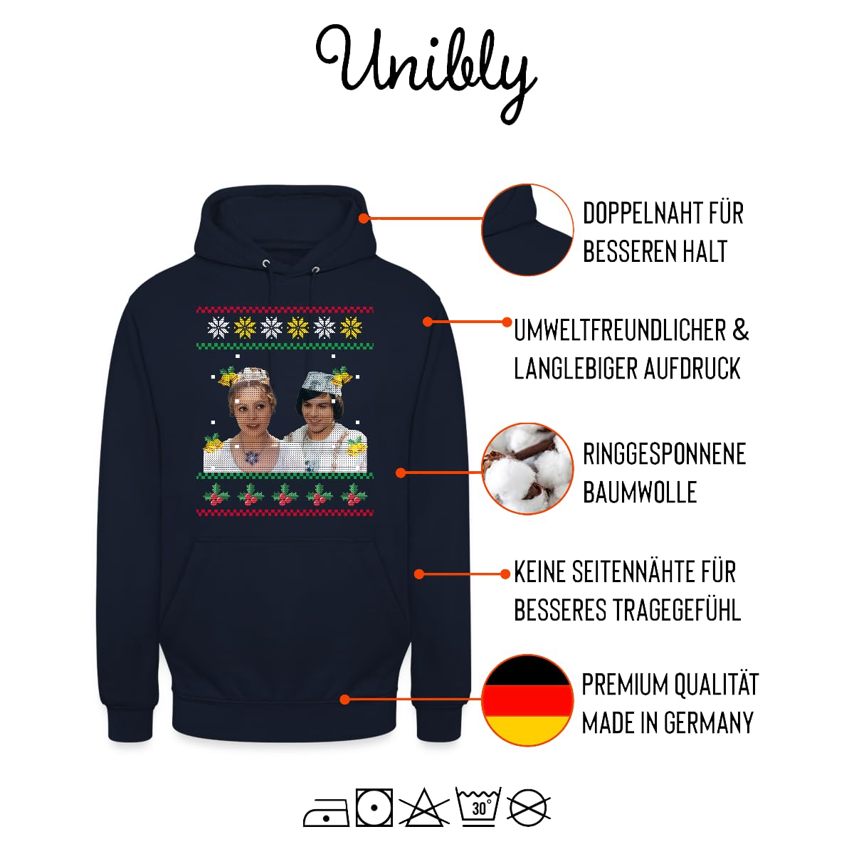 TRE Nocciole per Ceneri - Maglione natalizio Ugly Sweater