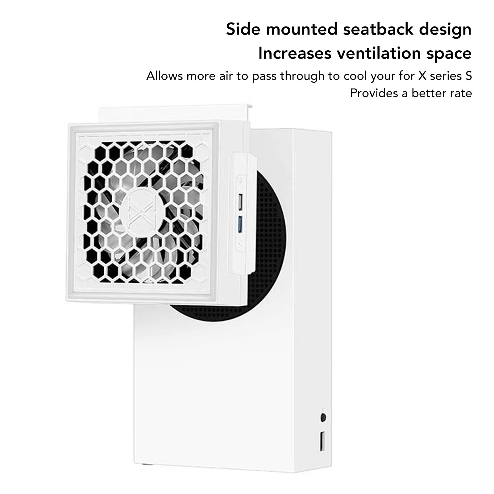Ouitble Ventola di raffreddamento per console di gioco Ventola di raffreddamento professionale efficiente a basso rumore con striscia luminosa colorata per la serie S Perfetta comp