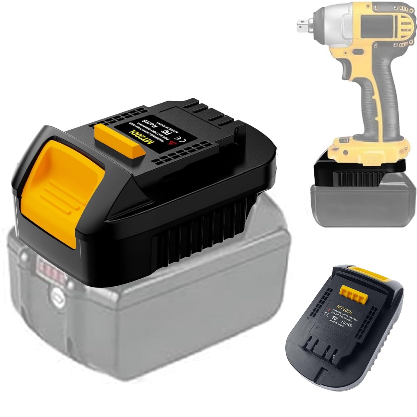 MT20DL for Makita for Dewalt Battery Adapter (Converter for Makita 18V Battery to for Dewalt 20V Power Tools) — image 1