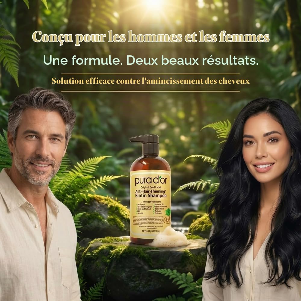 Pura d'Or – Shampooing et après-shampooing Original Gold Label