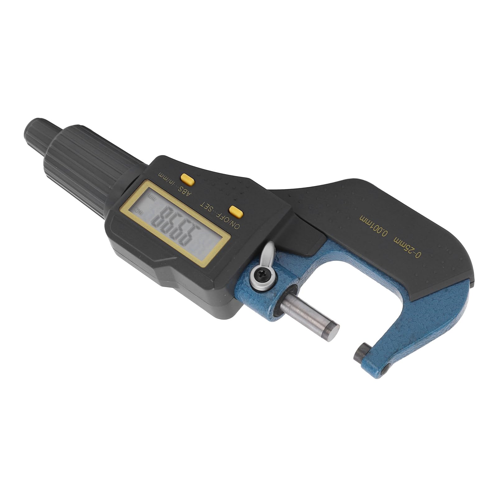 FTVOGUE Digitaler Mikrometer-Messschieber, Elektronisches Dickenmessgerät, 0 Bis 25 Mm, 0,001 Mm Genauigkeit, Zoll, Metrischer Relativmodus mit CR2032-Batterie für Maschinisten Zur Messung des