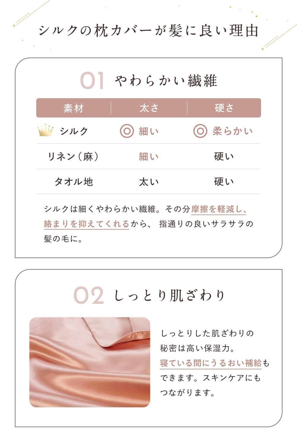 Amazon｜[COCOSILK] シルク100％ 枕カバー 90×68cm トゥルースリーパー
