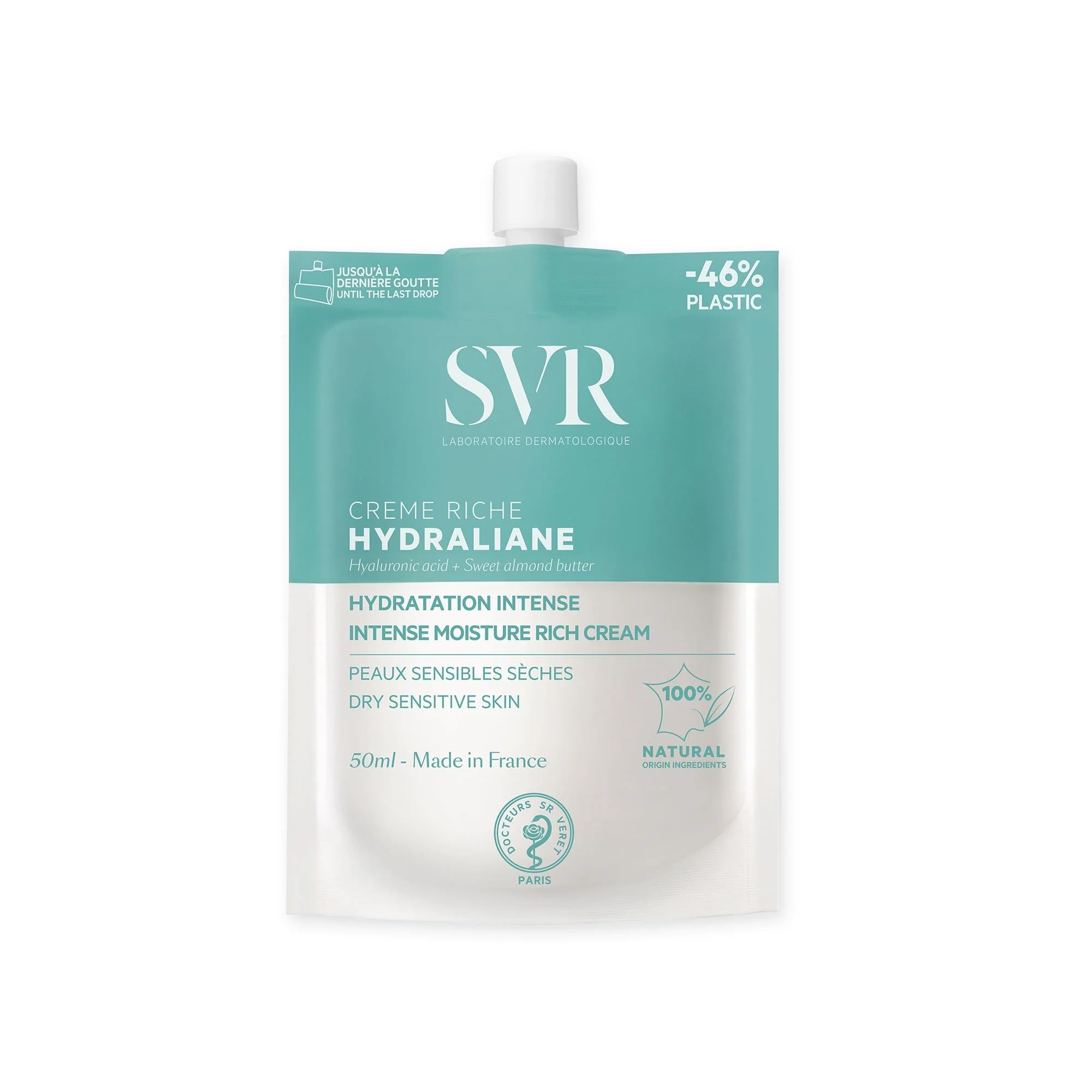 SVR HYDRALIANE Rich Hyaluronic Acid Face Moisturiser for Dry Skin 50ml