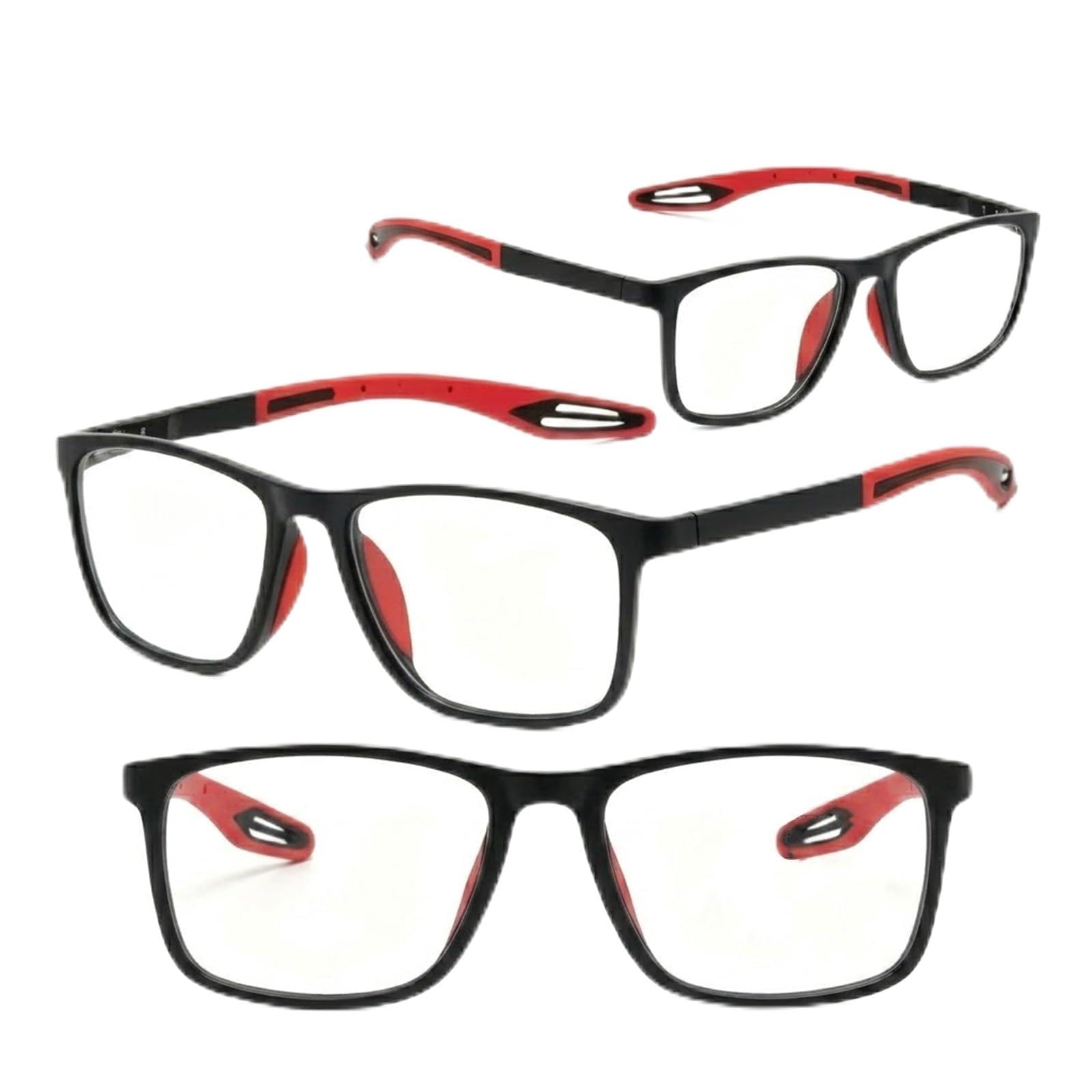 Genérico Gafas Lectura Inteligentes Multifocales 3 Unidades, Lectura Gafas Bloqueo de Luz Azul UV, Presbicia para Negocios Ligeras Comodas +100,+200,+300,+400