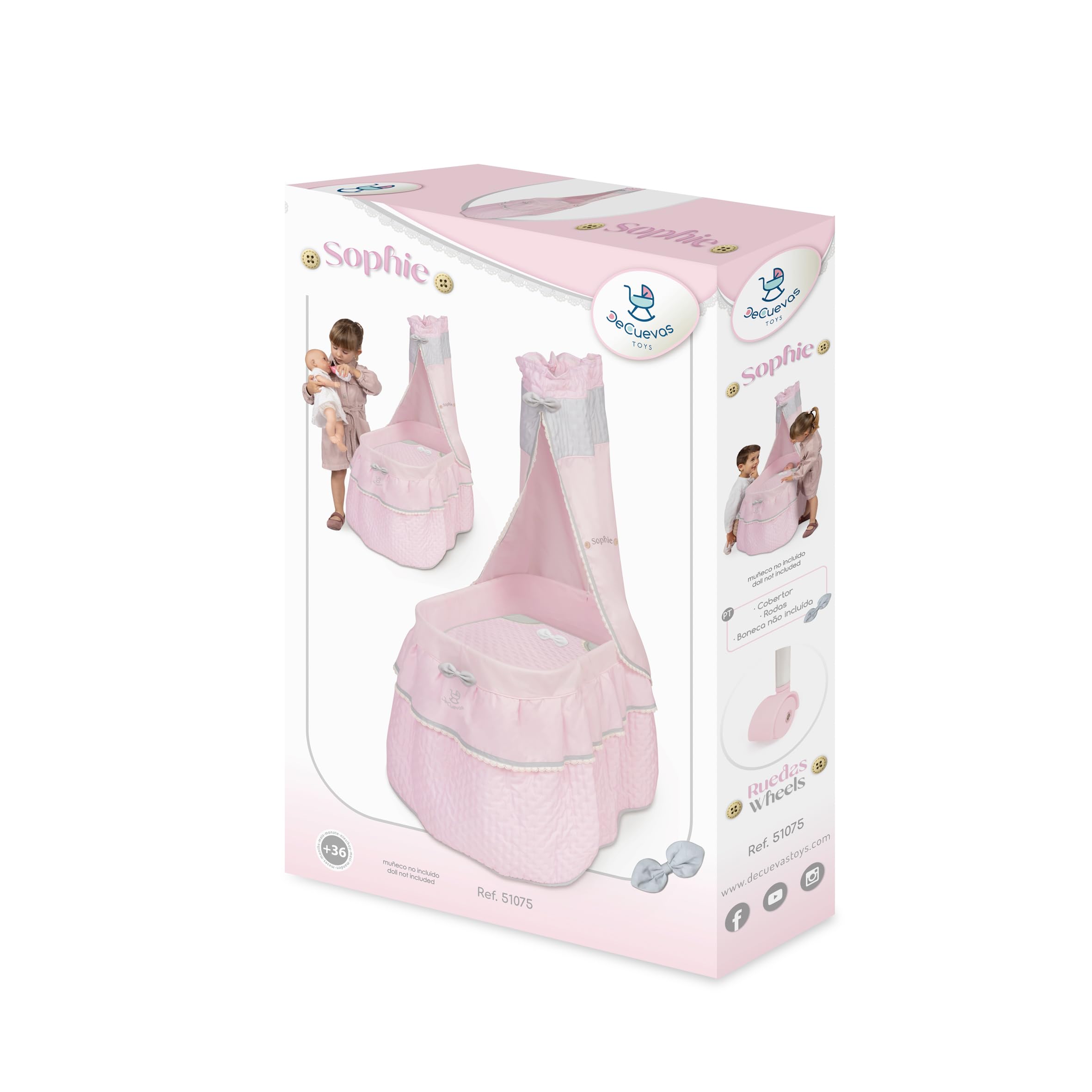 Moises de Muñecas Sophie con Dosel DeCuevas 51075