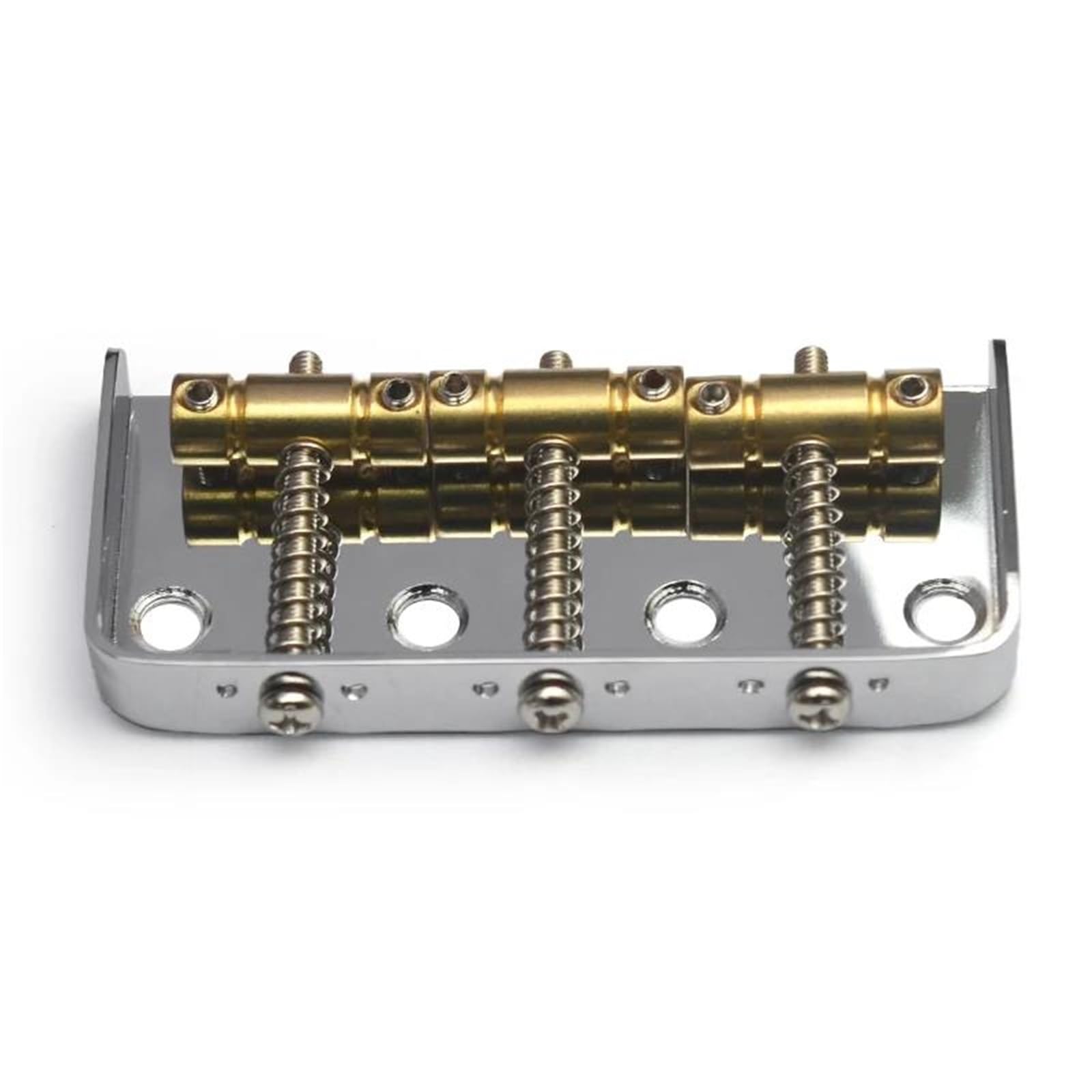 Ponte corto in ottone a tre corde per chitarra elettrica TL 76.5x35.5 mm cromato Ponte Chitarra Acustica Generico