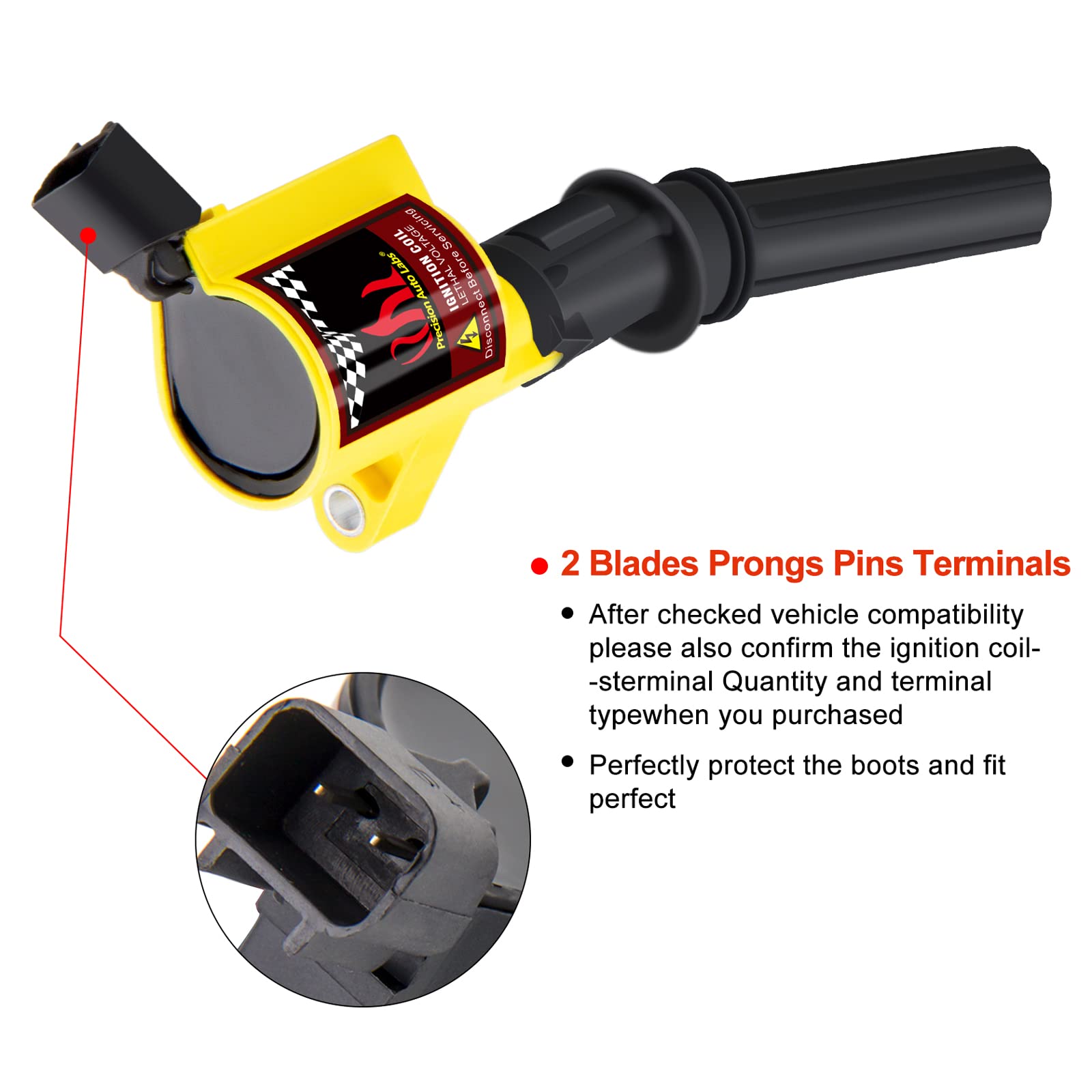 8 Pcs Ignition Coil Pack Compatible With Ford F150 F250 Explorer 